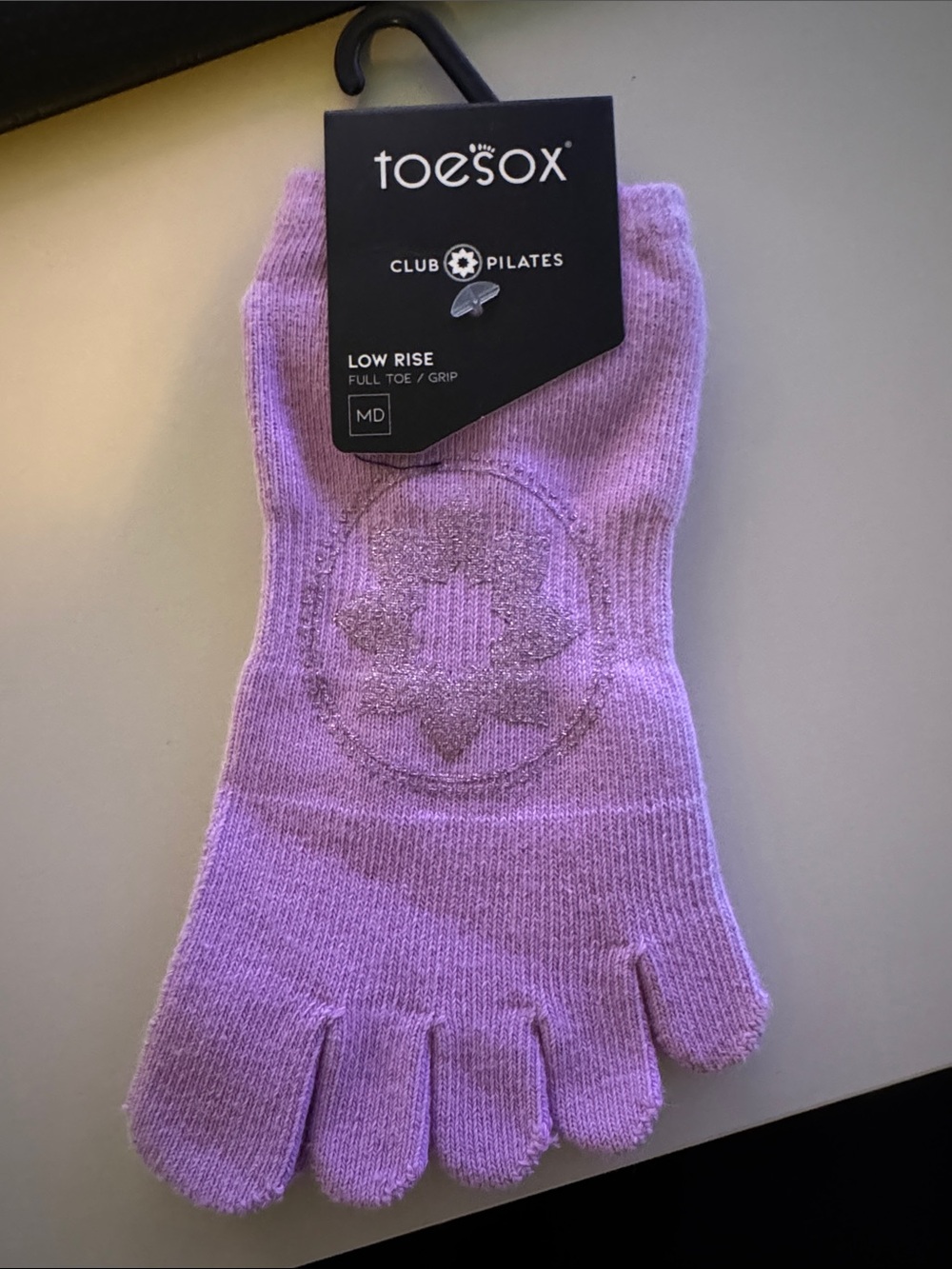 TAVI | Club Pilates - Grip Full Toe Low Rise Toe Sox NWT lilac sparkle